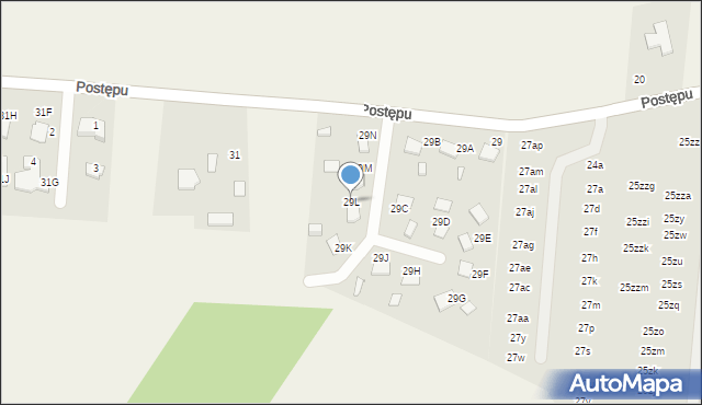 Garbatka, Postępu, 29L, mapa Garbatka