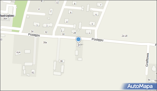 Garbatka, Postępu, 37, mapa Garbatka