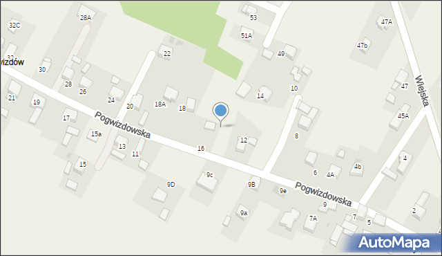 Gaszowice, Pogwizdowska, 14, mapa Gaszowice