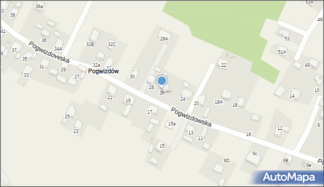 Gaszowice, Pogwizdowska, 26, mapa Gaszowice