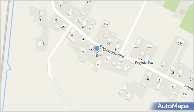 Gaszowice, Pogwizdowska, 35, mapa Gaszowice