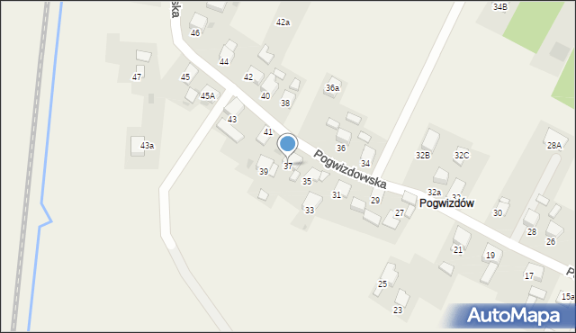 Gaszowice, Pogwizdowska, 37, mapa Gaszowice