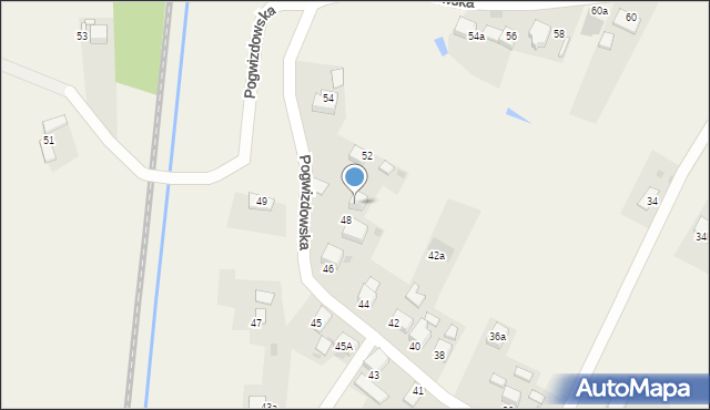 Gaszowice, Pogwizdowska, 50, mapa Gaszowice