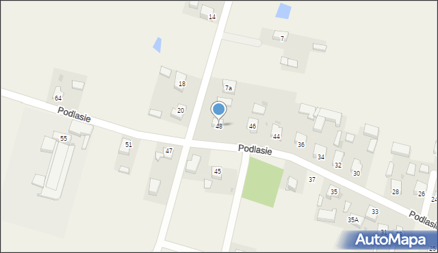 Gaszyn, Podlasie, 48, mapa Gaszyn