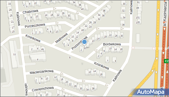 Gdańsk, Poziomkowa, 4, mapa Gdańska