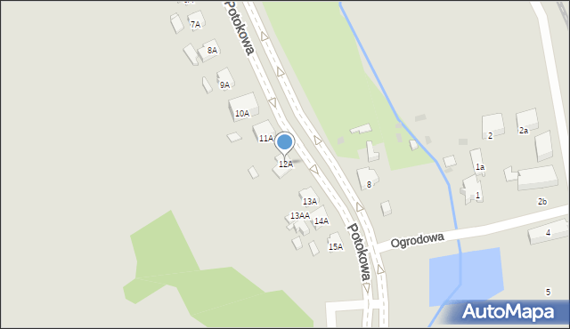 Gdańsk, Potokowa, 12A, mapa Gdańska