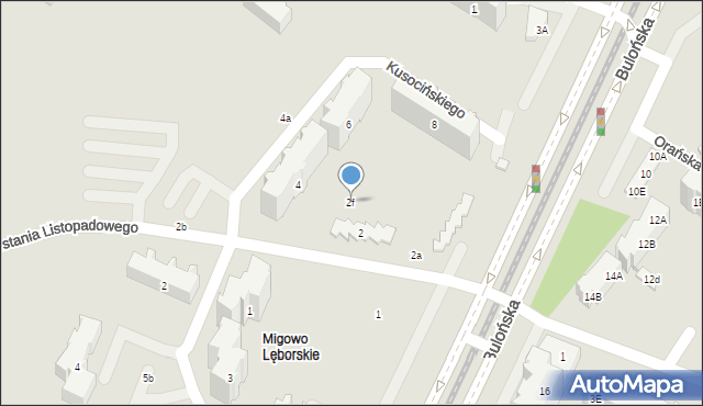 Gdańsk, Powstania Listopadowego, 2f, mapa Gdańska