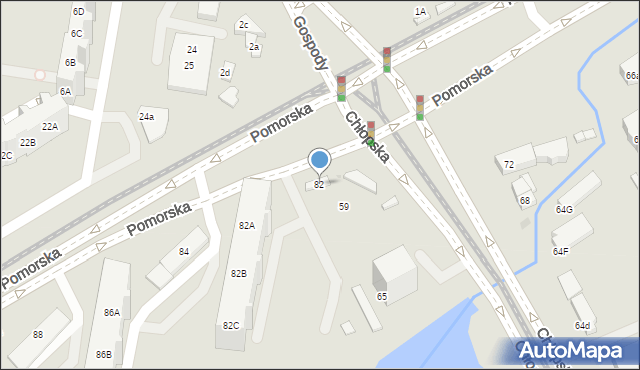 Gdańsk, Pomorska, 82, mapa Gdańska