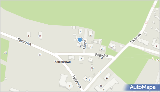 Gdańsk, Pogodna, 4, mapa Gdańska