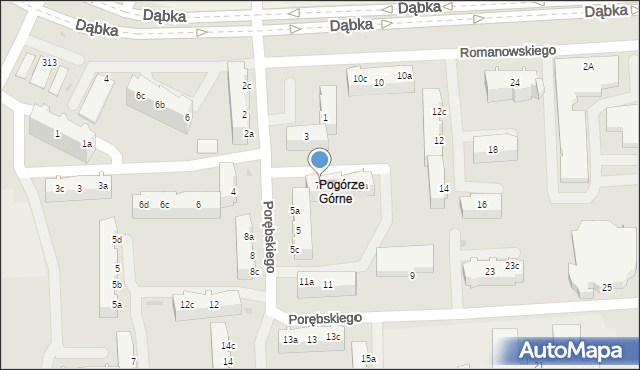 Gdynia, Porębskiego Kazimierza, wadm., 7c, mapa Gdyni