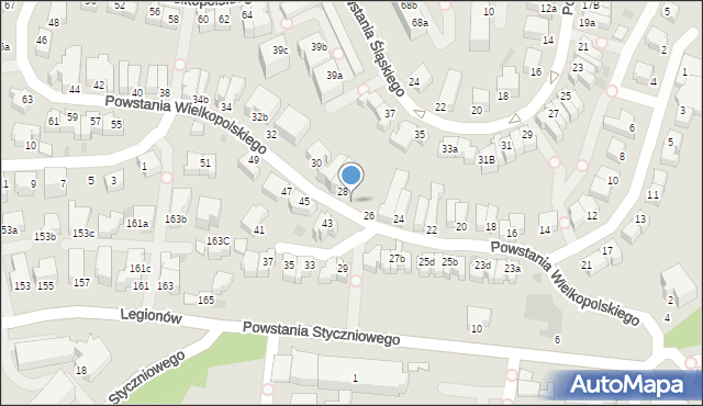 Gdynia, Powstania Wielkopolskiego, 26A, mapa Gdyni