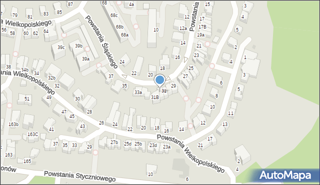 Gdynia, Powstania Śląskiego, 31a, mapa Gdyni