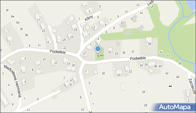 Giebułtów, Podwikle, 29, mapa Giebułtów