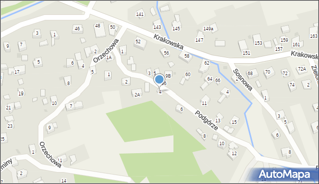 Gilowice, Podgórze, 4, mapa Gilowice