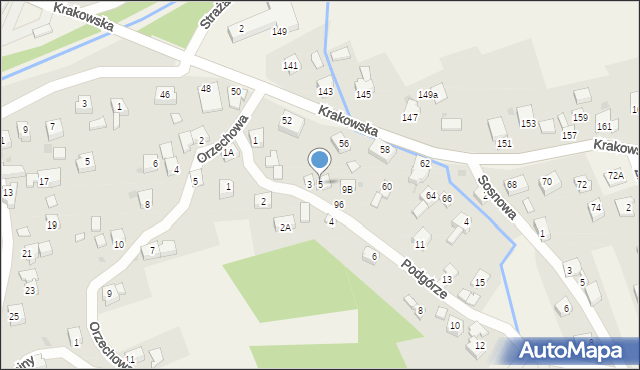 Gilowice, Podgórze, 5, mapa Gilowice