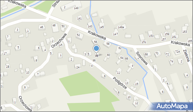 Gilowice, Podgórze, 9B, mapa Gilowice