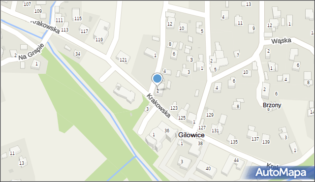 Gilowice, Pokusy, 2, mapa Gilowice