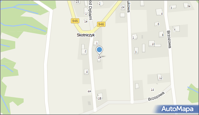 Gilowice, Poręby, 1A, mapa Gilowice