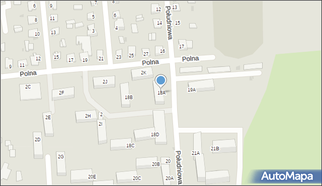 Glinojeck, Południowa, 18A, mapa Glinojeck