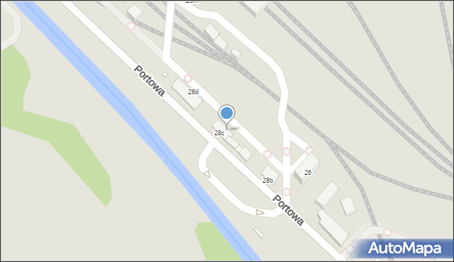 Gliwice, Portowa, 30, mapa Gliwic