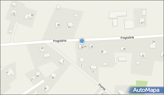 Głobino, Pogodna, 24, mapa Głobino