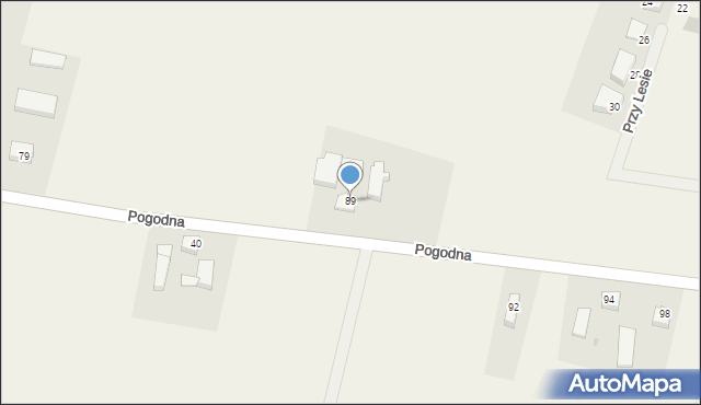 Głobino, Pogodna, 89, mapa Głobino