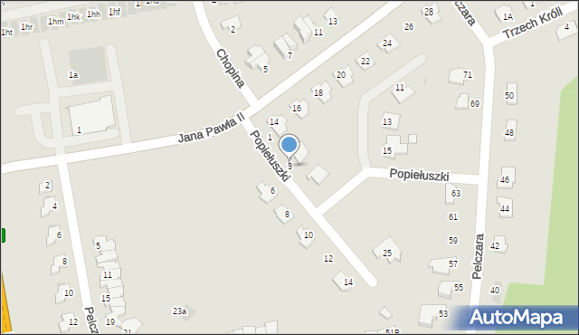 Głogów Małopolski, Popiełuszki Jerzego, bł. ks., 3, mapa Głogów Małopolski