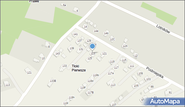 Głowienka, Podmiejska, 123, mapa Głowienka