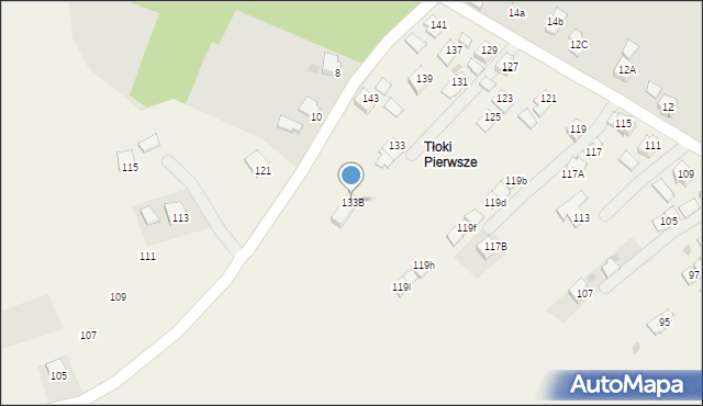 Głowienka, Podmiejska, 133B, mapa Głowienka