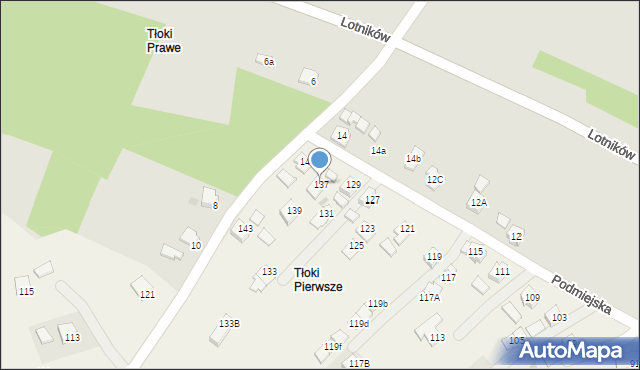 Głowienka, Podmiejska, 137, mapa Głowienka