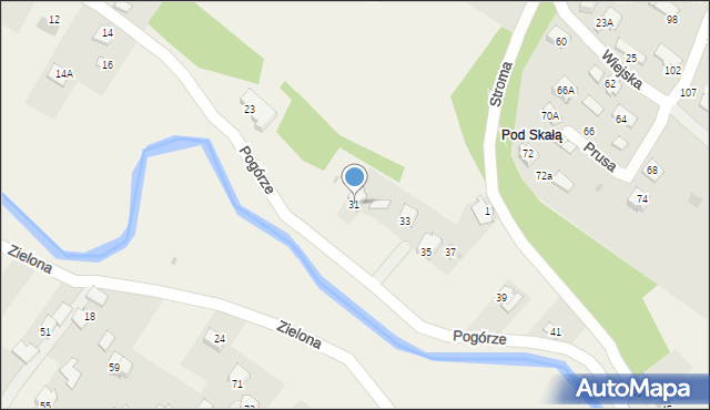 Głowienka, Pogórze, 31, mapa Głowienka