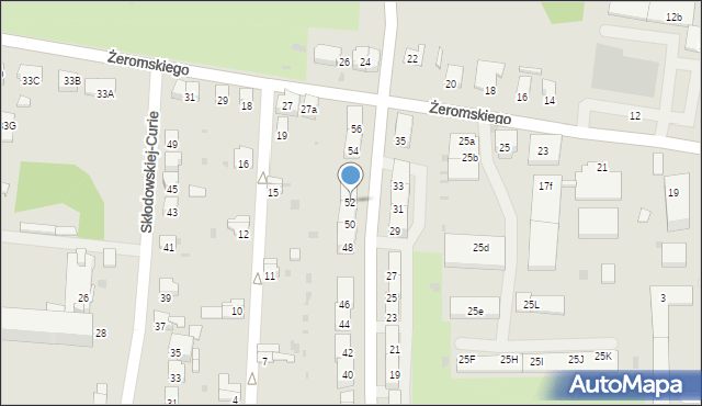 Głubczyce, Powstańców, 52, mapa Głubczyce