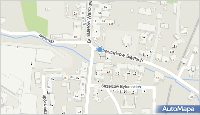 Głuchołazy, Powstańców Śląskich, 2, mapa Głuchołazy