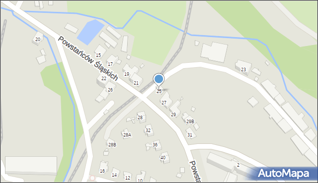 Głuchołazy, Powstańców Śląskich, 25, mapa Głuchołazy