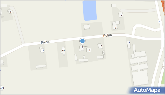 Głuchów, Polna, 9, mapa Głuchów