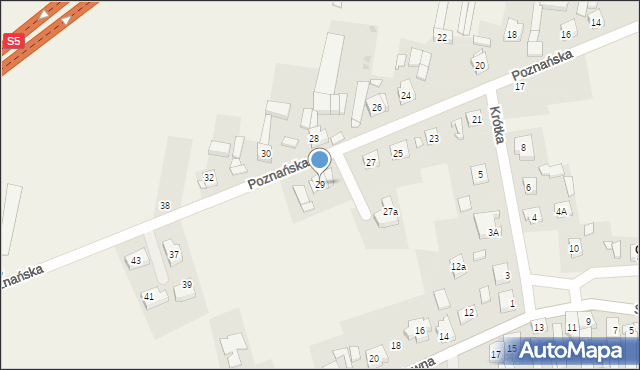 Głuchowo, Poznańska, 29, mapa Głuchowo