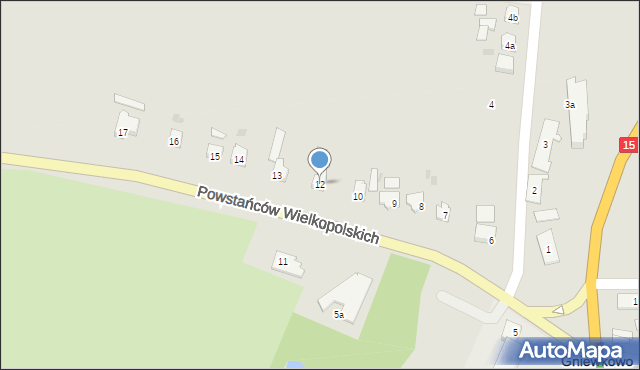 Gniewkowo, Powstańców Wielkopolskich, 12, mapa Gniewkowo