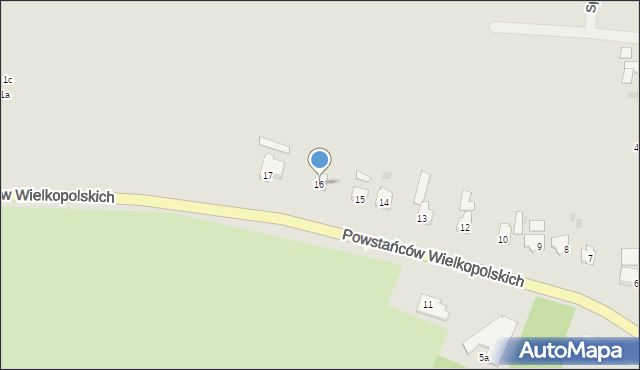 Gniewkowo, Powstańców Wielkopolskich, 16, mapa Gniewkowo