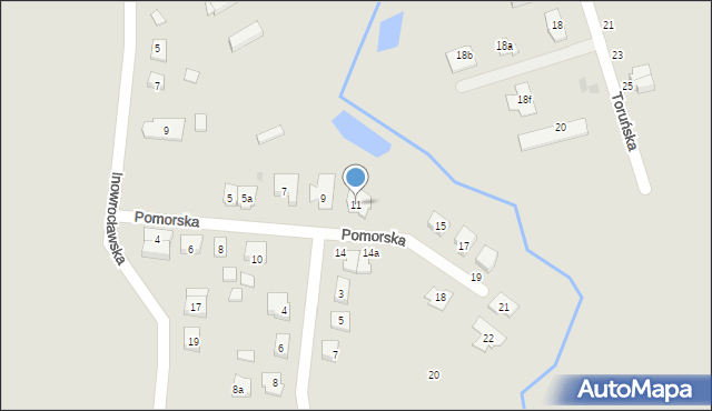 Gniezno, Pomorska, 11, mapa Gniezna