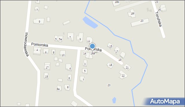 Gniezno, Pomorska, 14a, mapa Gniezna