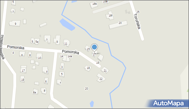 Gniezno, Pomorska, 17, mapa Gniezna