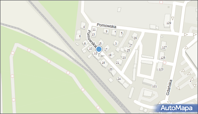 Gniezno, Pomowska, 14, mapa Gniezna