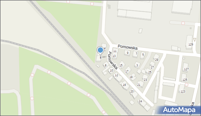 Gniezno, Pomowska, 6, mapa Gniezna