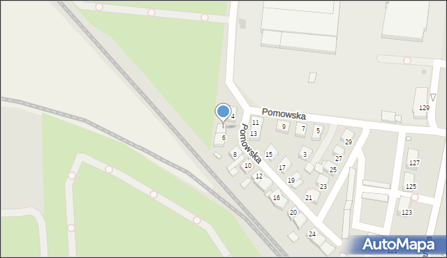 Gniezno, Pomowska, 6A, mapa Gniezna