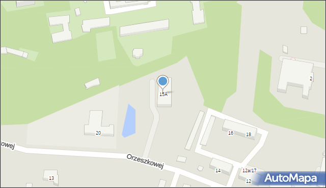 Gniezno, Poznańska, 15A, mapa Gniezna