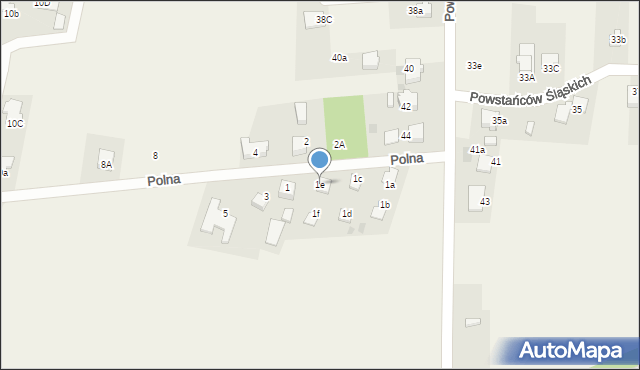 Goczałkowice-Zdrój, Polna, 1e, mapa Goczałkowice-Zdrój