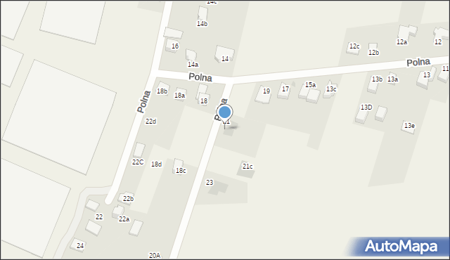 Goczałkowice-Zdrój, Polna, 21a, mapa Goczałkowice-Zdrój