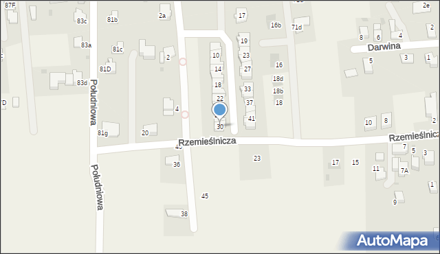 Goczałkowice-Zdrój, Południowa, 30, mapa Goczałkowice-Zdrój