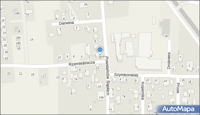 Goczałkowice-Zdrój, Powstańców Śląskich, 10, mapa Goczałkowice-Zdrój