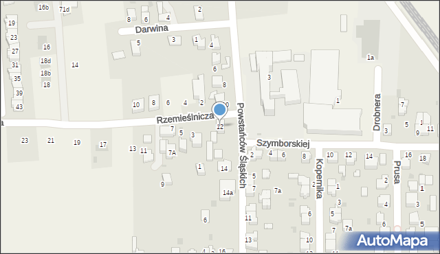 Goczałkowice-Zdrój, Powstańców Śląskich, 12, mapa Goczałkowice-Zdrój